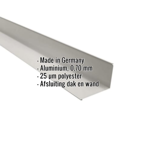 Muuraansluiting | 22 x 15 cm | 95° | Aluminium 0,70 mm | 25 µm Polyester | 9006 - Zilver-Metallic #2