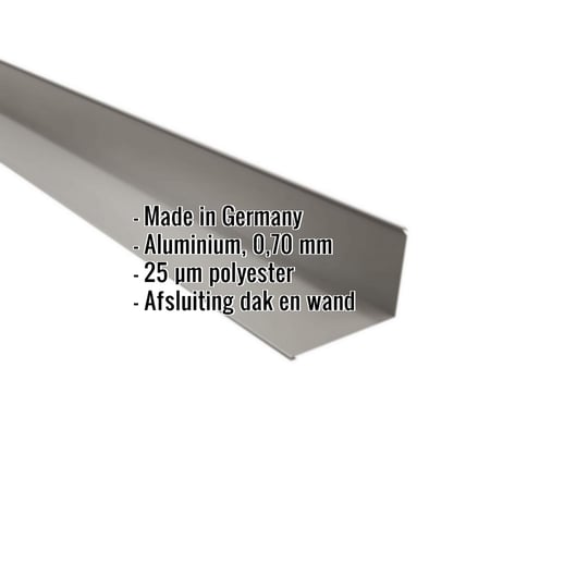 Muuraansluiting | 22 x 15 cm | 95° | Aluminium 0,70 mm | 25 µm Polyester | 9007 - Grijs aluminiumkleurig #2