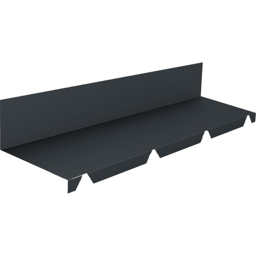 Muuraansluiting | 235 x 35 x 130 x 2100 mm | 100° | Staal 0,50 mm | 25 µm Polyester | 7016 - Antracietgrijs #1