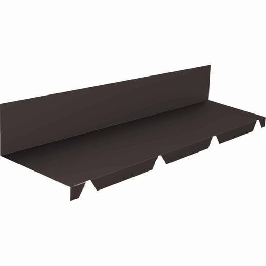 Muuraansluiting | 235 x 35 x 130 x 2100 mm | 100° | Staal 0,50 mm | 25 µm Polyester | 8019 - Grijsbruin #1