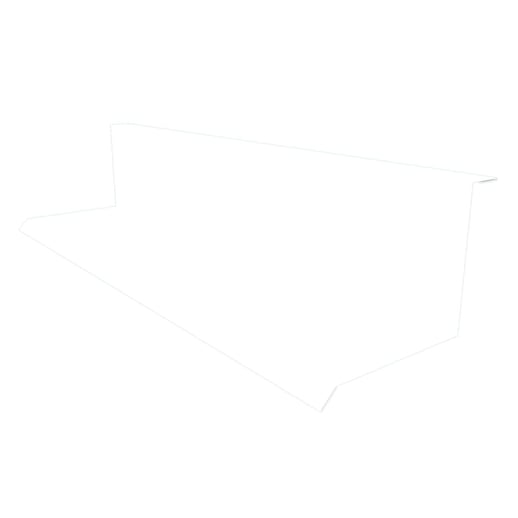 Muuraansluiting | Typ 1 | 10 cm x 11 cm x 2,00 m | 90° | Staal 0,75 mm | 25 µm Polyester | 9010 - Zuiverwit #1