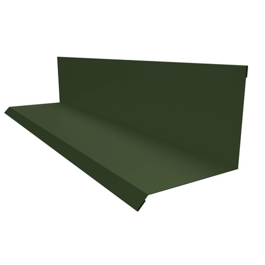 Muuraansluiting | Typ 2 | 10 cm x 11 cm x 2,00 m | 90° | Staal 0,50 mm | 35 µm mattpolyester | 011 - Groen #1