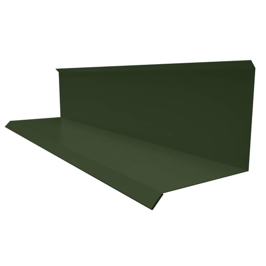 Muuraansluiting | Typ 3 | 10 cm x 11 cm x 2,00 m | 90° | Staal 0,50 mm | 35 µm mattpolyester | 011 - Groen #1
