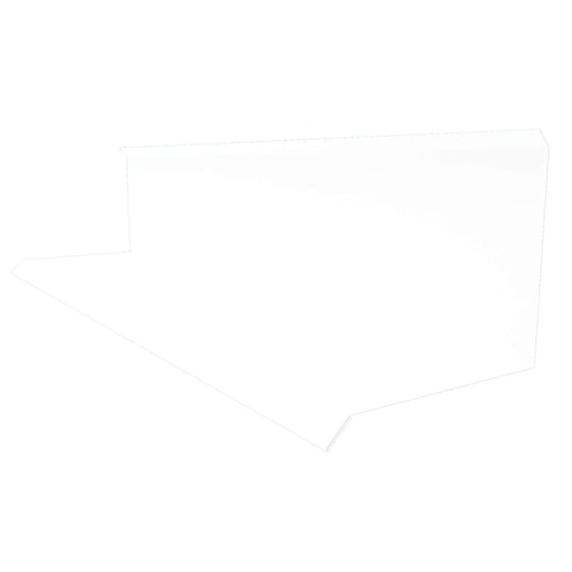 Muuraansluiting | Typ 3 | 10 cm x 11 cm x 2,00 m | 90° | Staal 0,50 mm | 25 µm Polyester | 9010 - Zuiverwit #1