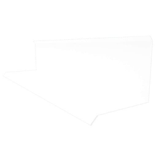 Muuraansluiting | Typ 3 | 10 cm x 11 cm x 2,00 m | 90° | Staal 0,75 mm | 25 µm Polyester | 9010 - Zuiverwit #1