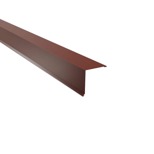 Nok lessenaarsdak | 11,5 x 11,5 cm | 85° | Staal 0,75 mm | 25 µm Polyester | 8012 - Roodbruin #1