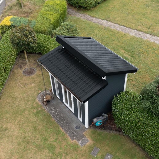 Nok lessenaarsdak | 11,5 x 11,5 cm | 85° | Aluminium 0,70 mm | 25 µm Polyester | 7016 - Antracietgrijs #5