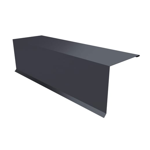 Nok lessenaarsdak | 15 cm x 15 cm x 2,00 m | 80° | Staal 0,50 mm | 25 µm Polyester | 7024 - Grafietgrijs #1