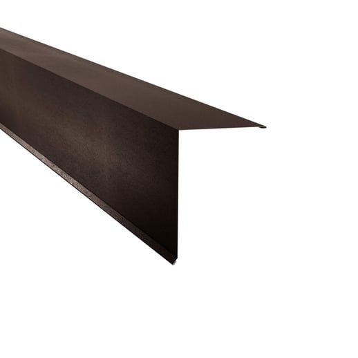 Nok lessenaarsdak | 20 x 25 cm | 80° | Staal 0,50 mm | 35 µm Mattpolyester | 32 - Donkerbruin #1