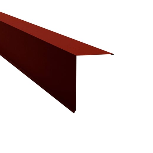 Nok lessenaarsdak | 20 x 25 cm | 80° | Staal 0,50 mm | 80 µm Shimoco | 3009 - Oxyderood #1