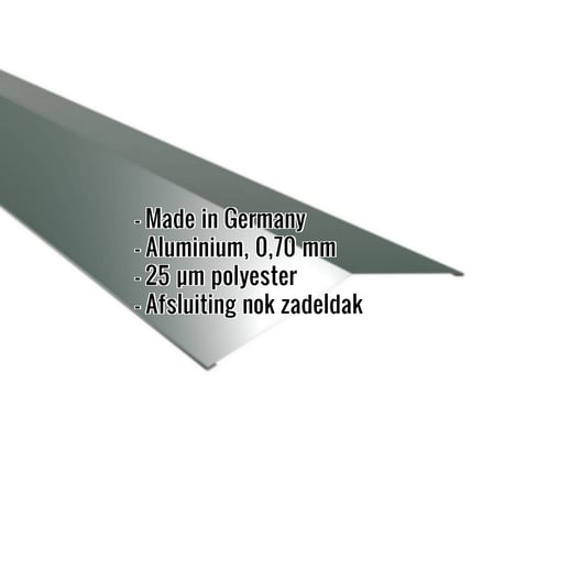 Nokstuk vlak | 19,8 x 19,8 cm | 150° | Aluminium 0,70 mm | 25 µm Polyester | 6005 - Mosgroen #2