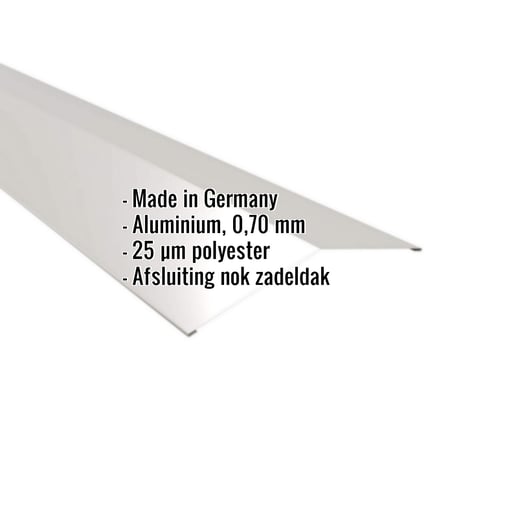 Nokstuk vlak | 19,8 x 19,8 cm | 150° | Aluminium 0,70 mm | 25 µm Polyester | 9006 - Zilver-Metallic #2