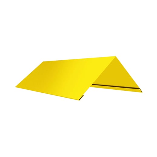 Nokstuk vlak | 20 cm x 20 xm x 2,00 m | 140° | Staal 0,50 mm | 25 µm Polyester | 1021 - Koolzaadgeel #1