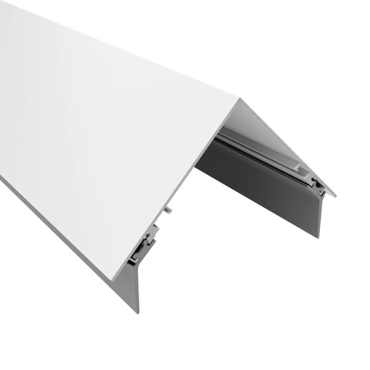 Nokstuk | Aluminium | Met afdichting | Wit | Lengte 7,10 m #1