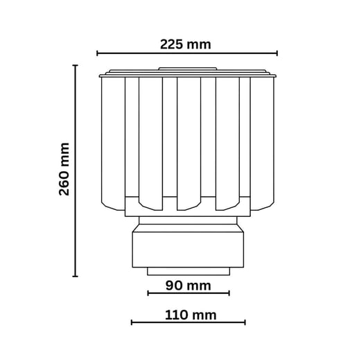 Ontluchtingsbevestiging voor plat dak ventilatie | DN 90-100 #4