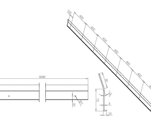 Opstandprofiel | Type GT38/10 | Lengte 3,00 m #2