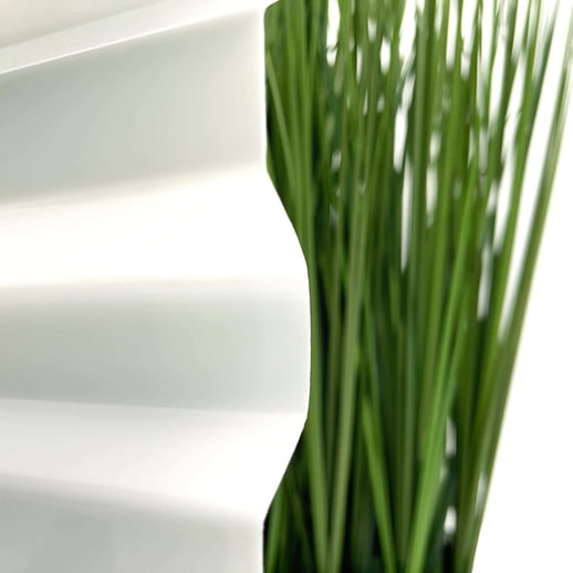 Polycarbonaat damwandplaat | 76/18 | 0,90 mm | Opaal wit | 4,00 m #3