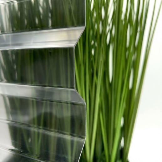 Polycarbonaat damwandplaat | 76/18 | 1,00 mm | Grijs | Warmtewerend | 2,00 m #3