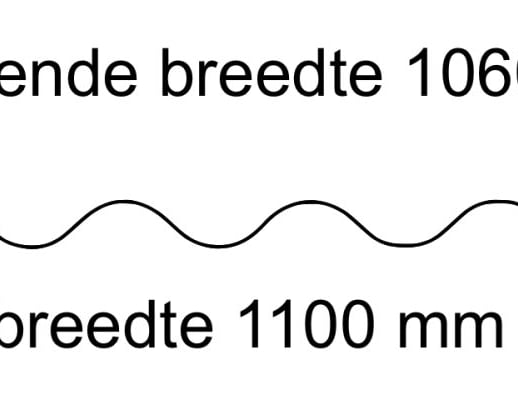 Polycarbonaat golfplaat | 177/51 | 1,00 mm | Helder | 1,22 m #4