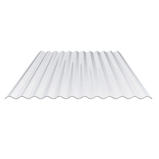 Polycarbonaat golfplaat | 76/18 | Voordeelpakket | 1,40 mm | Helder | Breedte 5,92 m | Lengte 4,50 m #5