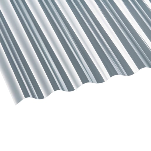 Polycarbonaat golfplaat | 76/18 | Voordeelpakket | 0,80 mm | Helder | Breedte 3,00m | Lengte 2,00 m #3