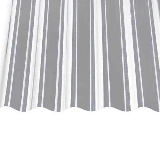 Polycarbonaat golfplaat | 76/18 | Voordeelpakket | 0,80 mm | Helder | Breedte 3,00m | Lengte 2,00 m #5