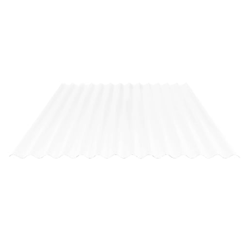 Polycarbonaat golfplaat | 76/18 | 2,60 mm | Opaal wit | Honingraatstructuur | 2,00 m #1