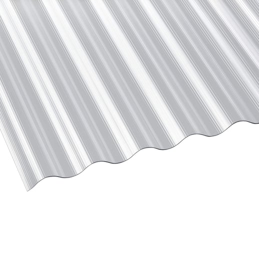 Polycarbonaat golfplaat | 76/18 | 1,40 mm | Helder | Ribbelstructuur | 3,50 m #1