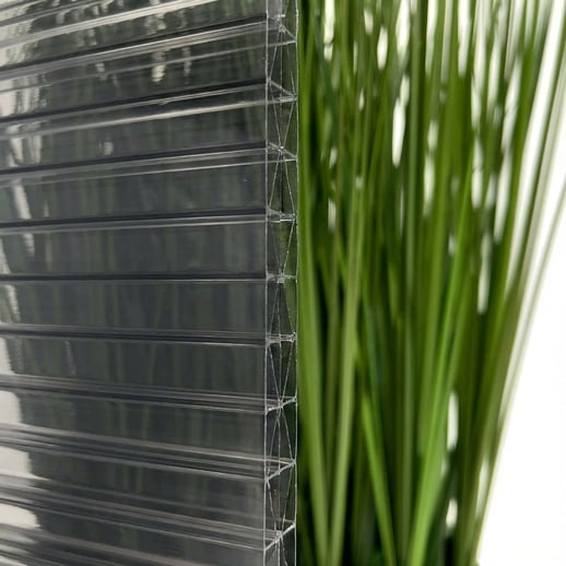 Polycarbonaat kanaalplaat | 16 mm | Profiel DUO | Voordeelpakket | Plaatbreedte 98 cm | Antracietgrijs | Novalite | Breedte 3,09 m | Lengte 2,00 m #3