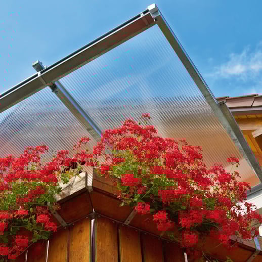 Polycarbonaat kanaalplaat | 16 mm | Breedte 98 cm | Helder | Blueline | 3,50 m #11