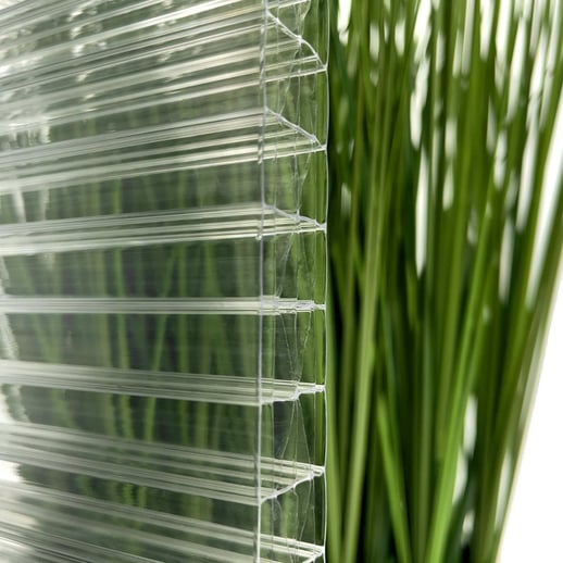 Polycarbonaat kanaalplaat | 25 mm | Breedte 98 cm | Helder | X-Structuur | 3,00 m #3