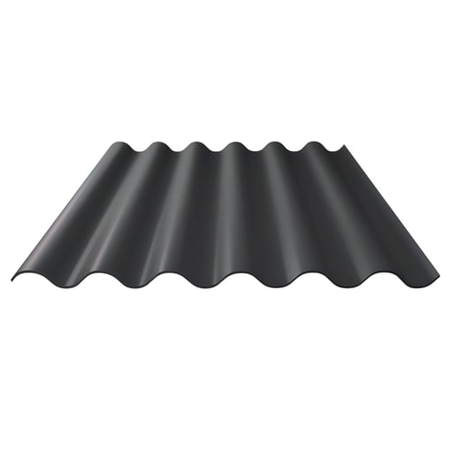 Polyester golfplaat Stabipol | 177/51 | 1,8 mm | Donkergrijs | 2,50 m #1