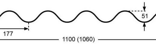 Polyester golfplaat Stabipol | 177/51 | 1,8 mm | Donkergrijs | 2,50 m #3