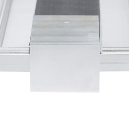 Profielafsluithoeken | Voor 10 & 16 mm platen in A2 profiel | Aluminium | 5 stuk | Wit #3