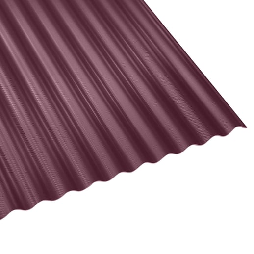 Kunststof profielplaat Scobanit EVO | 95/34 | 3,00 mm | Roodbruin | 2,00 m #1