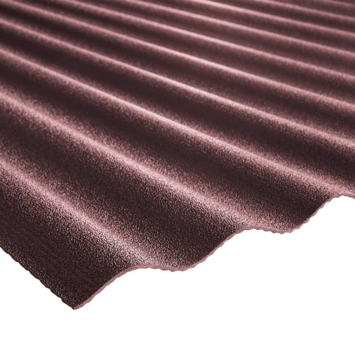 Kunststof profielplaat Scobanit light | 76/18 | 3,00 mm | Roodbruin | 2,00 m #1