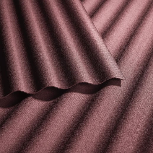 Kunststof profielplaat Scobanit light | 76/18 | 3,00 mm | Roodbruin | 2,00 m #6