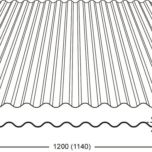 Polyester golfplaat Stabipol | LT 76/18 | 0,85 mm | Rood | 2,00 m #3