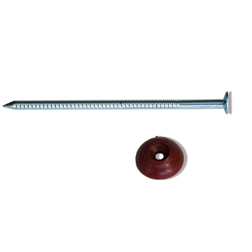 Verzinkte nagels | Voor montage profieltop op houten constructie | 2,8 x 70 mm | Roodbruin #2