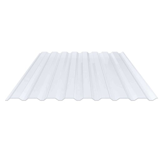 PVC damwandplaat | 20/1100 | 1,40 mm | Helder, licht blauw getint | Wand | 3,50 m #1