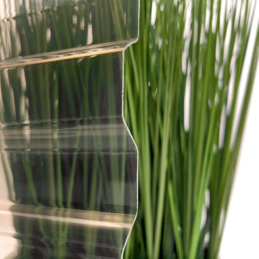 PVC damwandplaat | 70/18 | Voordeelpakket | 1,20 mm | Brons | Breedte 8,41 m | Lengte 2,00 m #4