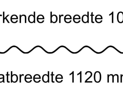 PVC golfplaat | 76/18 | Voordeelpakket | 1,30 mm | Helder, licht blauw getint | Breedte 6,44 m | Lengte 3,50 m #8