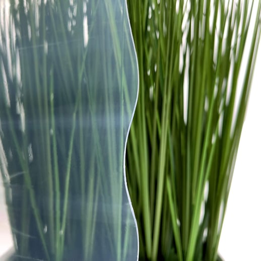 PVC golfplaat | 76/18 | 1,30 mm | Helder, licht blauw getint | 3,50 m #3