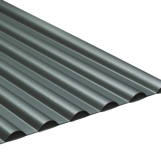 PVC profielplaat SINTRA | 77/18 | 1,20 mm | Antraciet metallic | 4,50 m #1