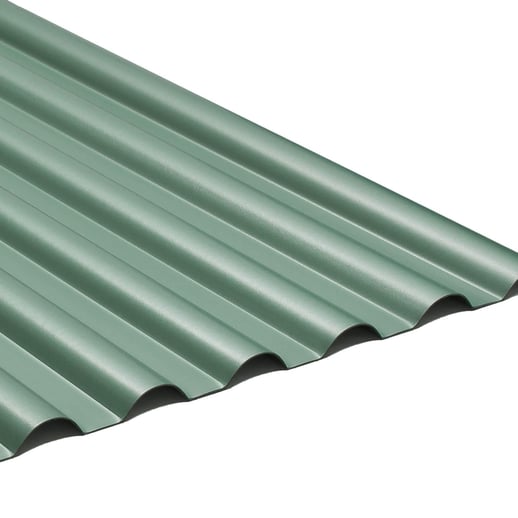 PVC profielplaat SINTRA | 77/18 | 1,20 mm | Groen metallic | 2,00 m #1