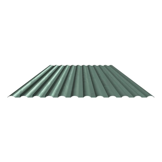 PVC profielplaat SINTRA | 77/18 | 1,20 mm | Groen metallic | 2,00 m #2