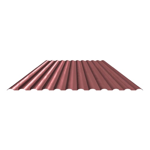 PVC profielplaat SINTRA | 77/18 | 1,20 mm | Rood metallic | 2,00 m #3