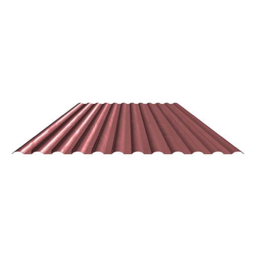 PVC profielplaat SINTRA | 77/18 | 1,20 mm | Rood metallic | 4,50 m #3
