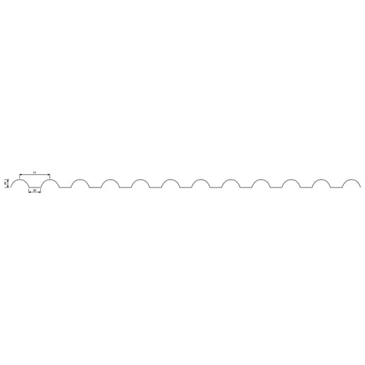 PVC profielplaat SINTRA | 77/18 | 1,20 mm | Rood metallic | 4,50 m #5