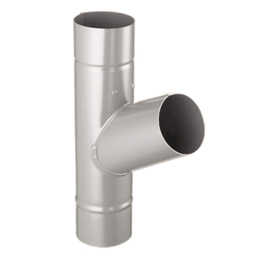 Regen T-stuk 60° | Staal | Ø 90 mm | 9007 - Grijs aluminiumkleurig #1